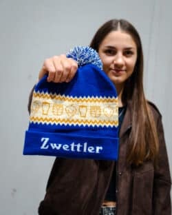 Weihnachts-Strickmütze